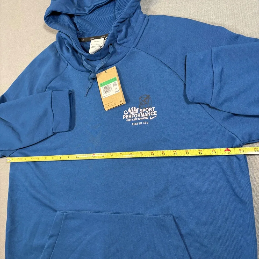 Nike Dri-FIT Sport Performance Graphic Hoodie Blue FN3285-476‎ X-Large $75